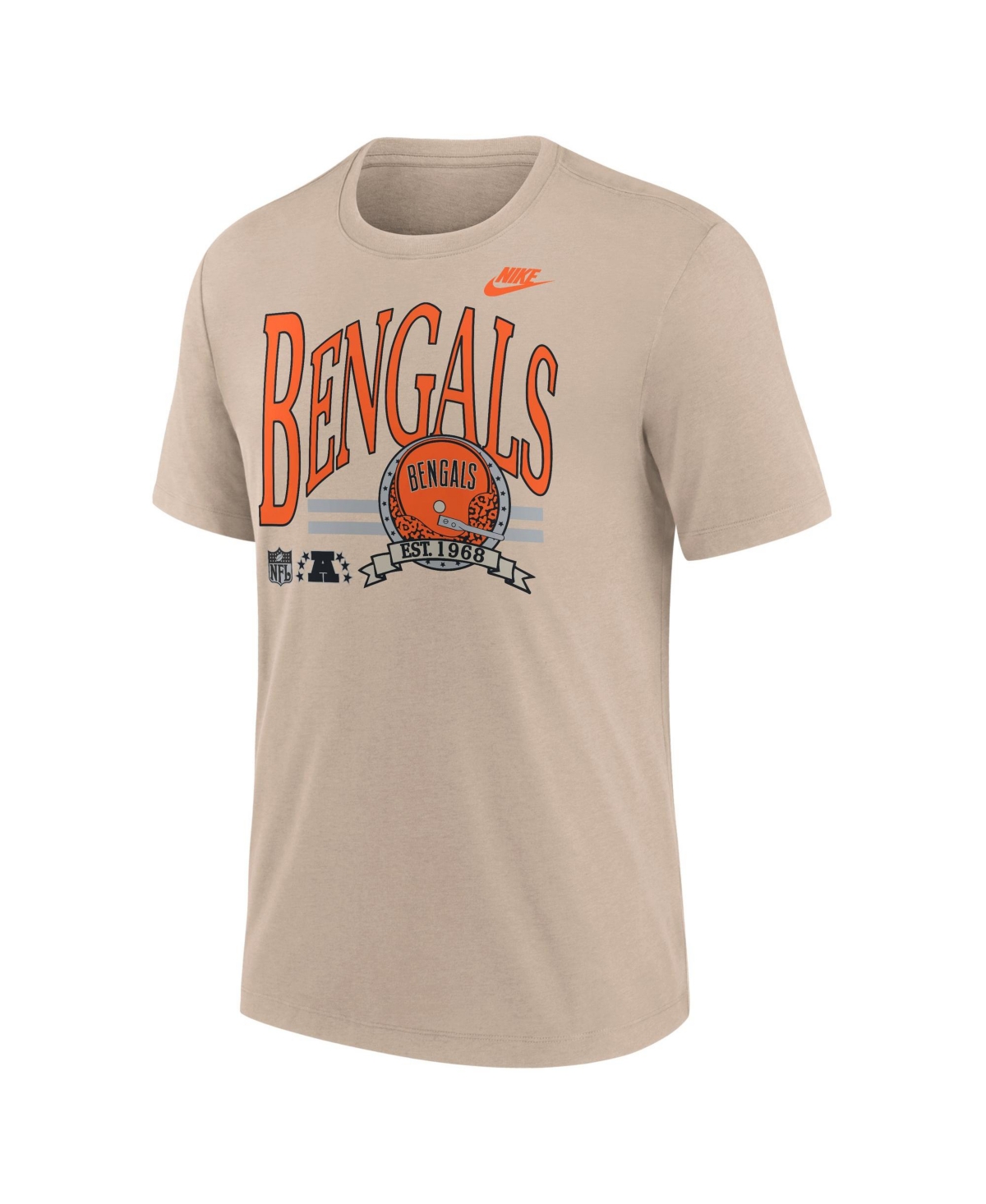 Nike Men's Cincinnati Bengals Rewind Tri-Blend Retro T-Shirt