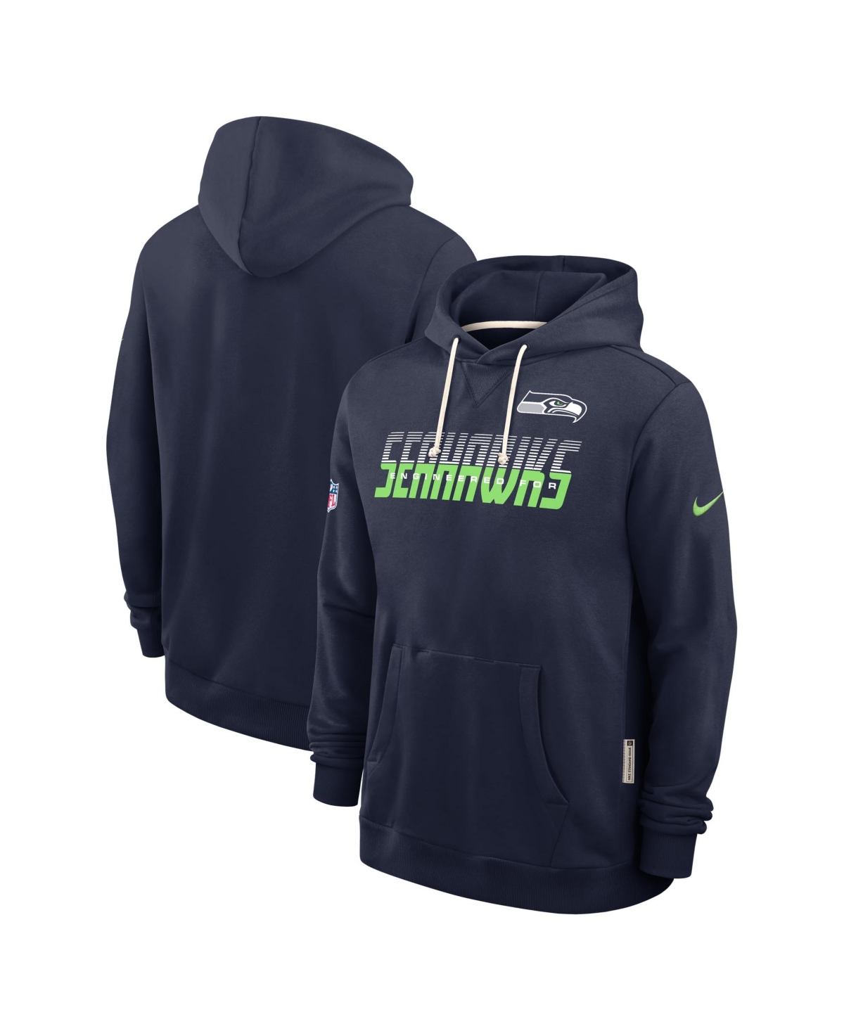 Nike Men's Seattle Seahawks Sideline Standard Issue Hooded Fleece Pullover Hoodie