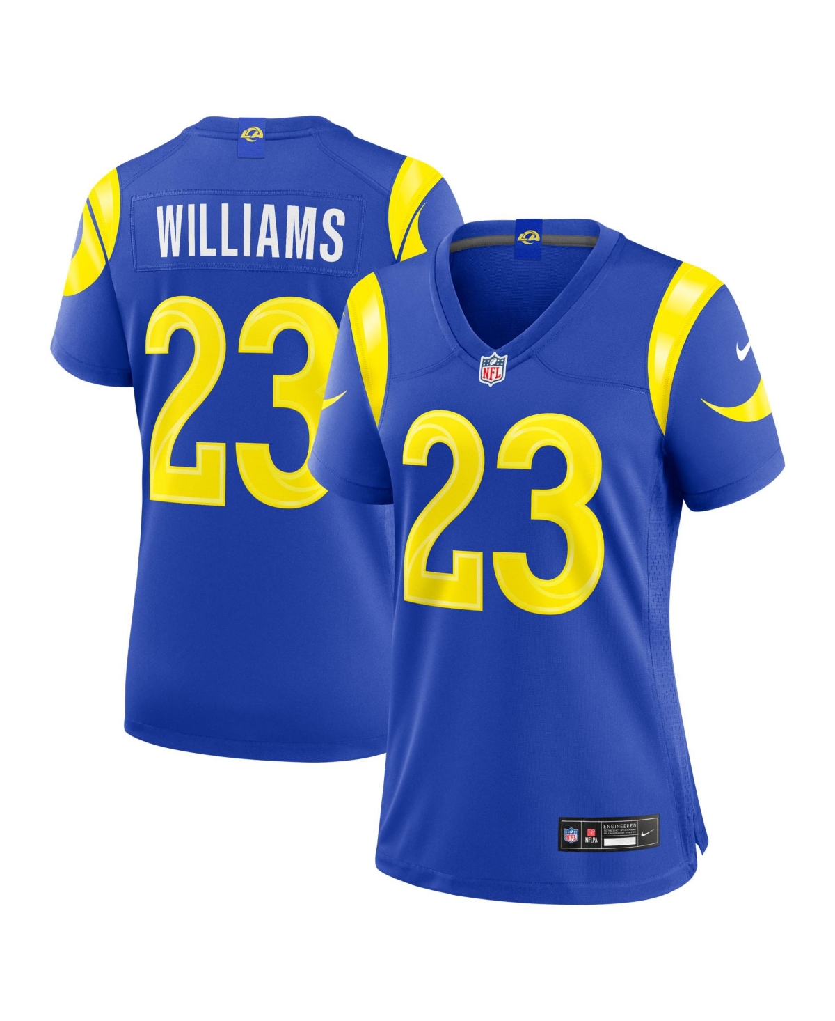 Nike Women's Los Angeles Rams Kyren Williams Game V-Neck Jersey