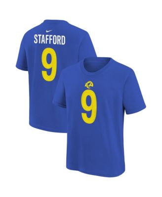 Boys' and Girls' Los Angeles Rams Matthew Stafford Player Name & Number T-Shirt