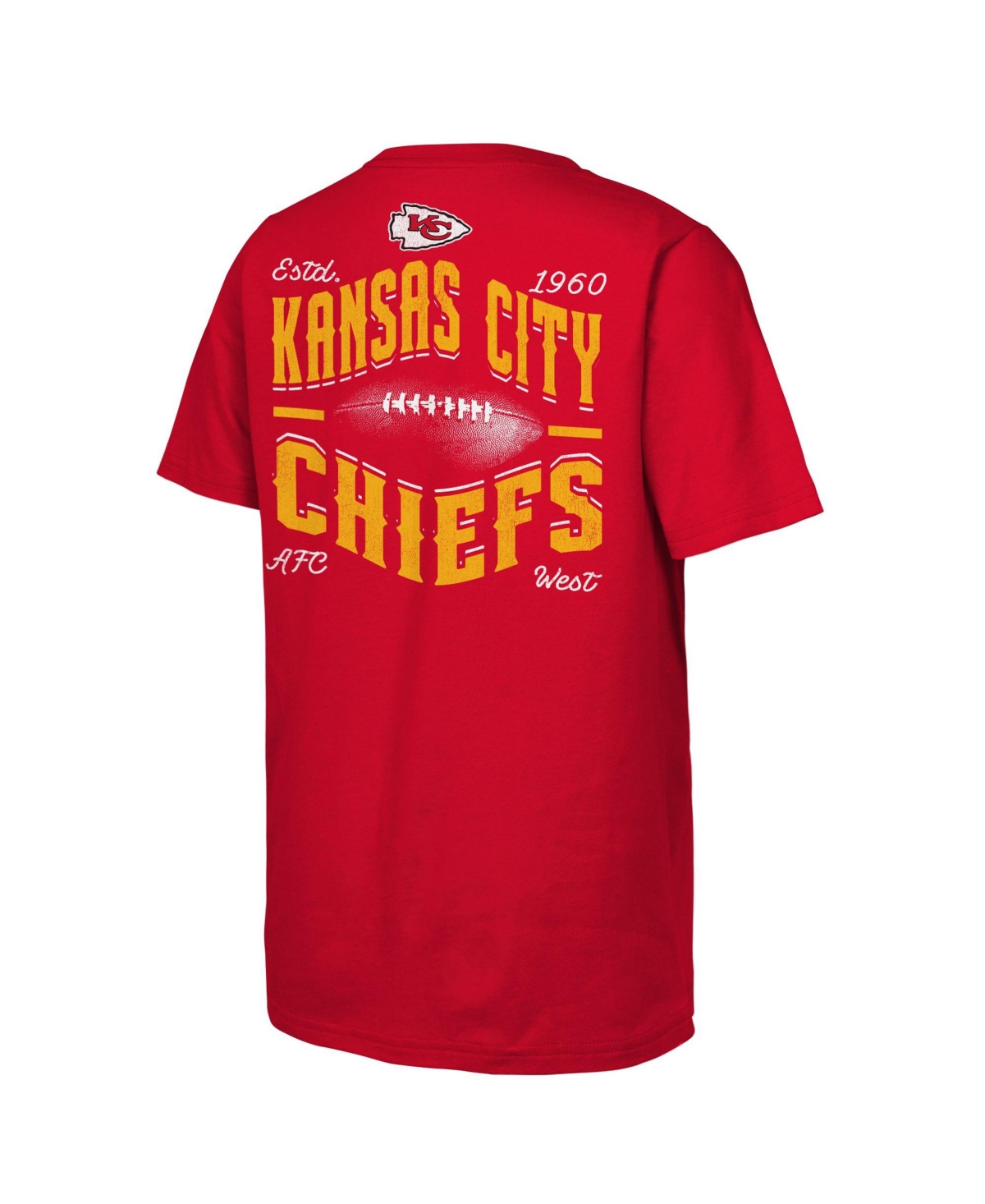 Outerstuff Boys' and Girls' Kansas City Chiefs Top Pick Screen Print Graphics T-Shirt