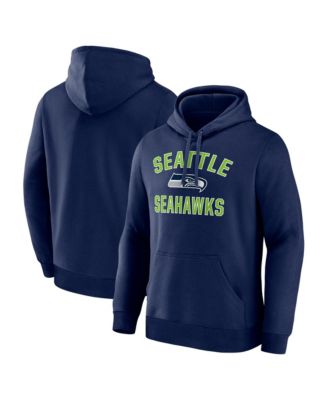 Men's Seattle Seahawks Arch Victory Fleece Kangaroo Pocket Hoodie