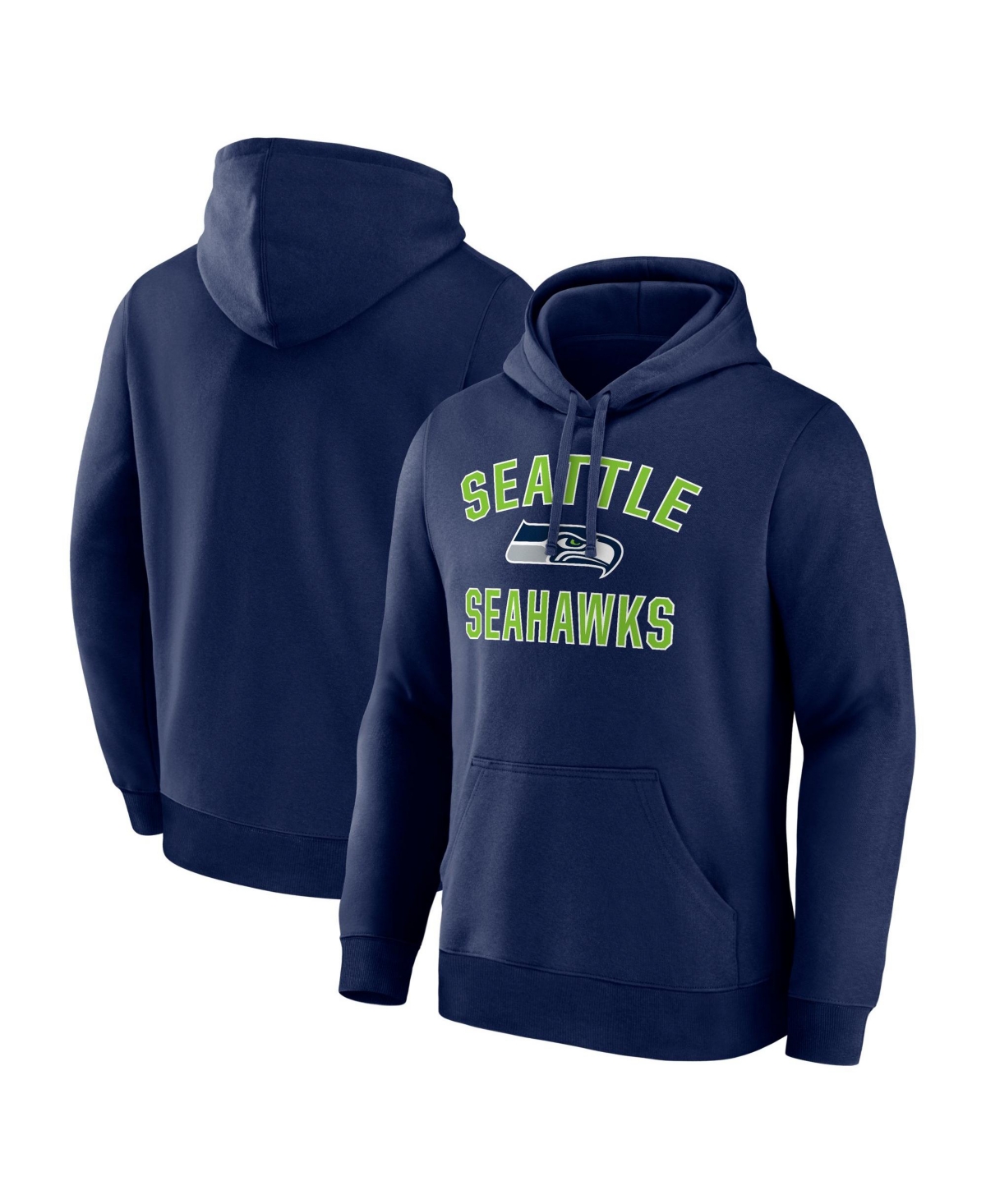 Logo Athletic Men's Seattle Seahawks Arch Victory Fleece Kangaroo Pocket Hoodie