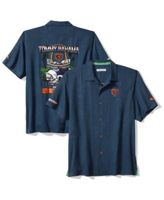 Men's Chicago Bears Endzone Paradise Relaxed-Fit Spread Collar Button-Up Shirt
