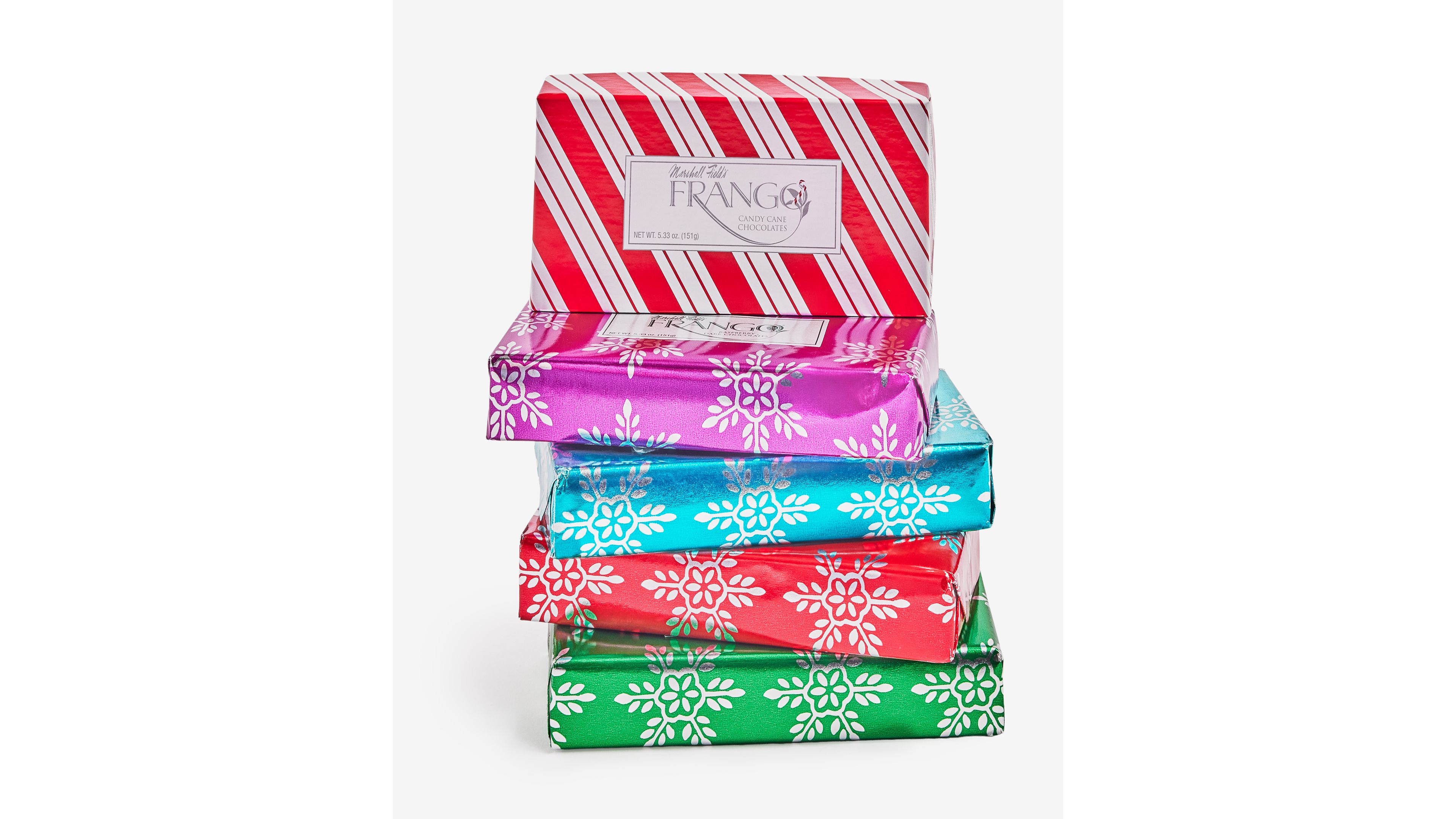 Frango Chocolates 1 3 Lb Holiday Wrapped Box Of Chocolate Collection