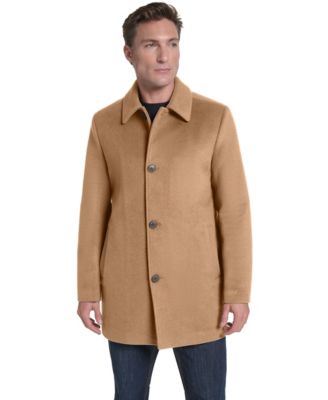 【小夜時雨専用】イタリア製生地ウールカシミヤ混blazer's bankコート Cole Haan Men's Regular-Fit Cashmere-Wool Blend Single-Breasted