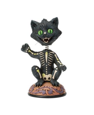 Halloween Bobble Head Black Cat Figurine