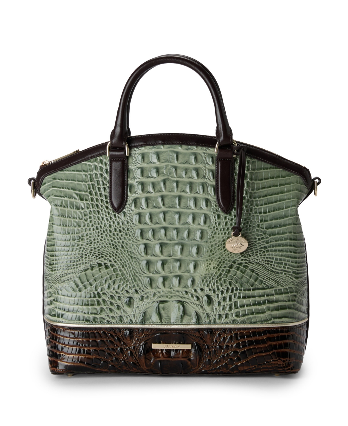 Brahmin Duxbury Large Satchel Handbag In Softgrass