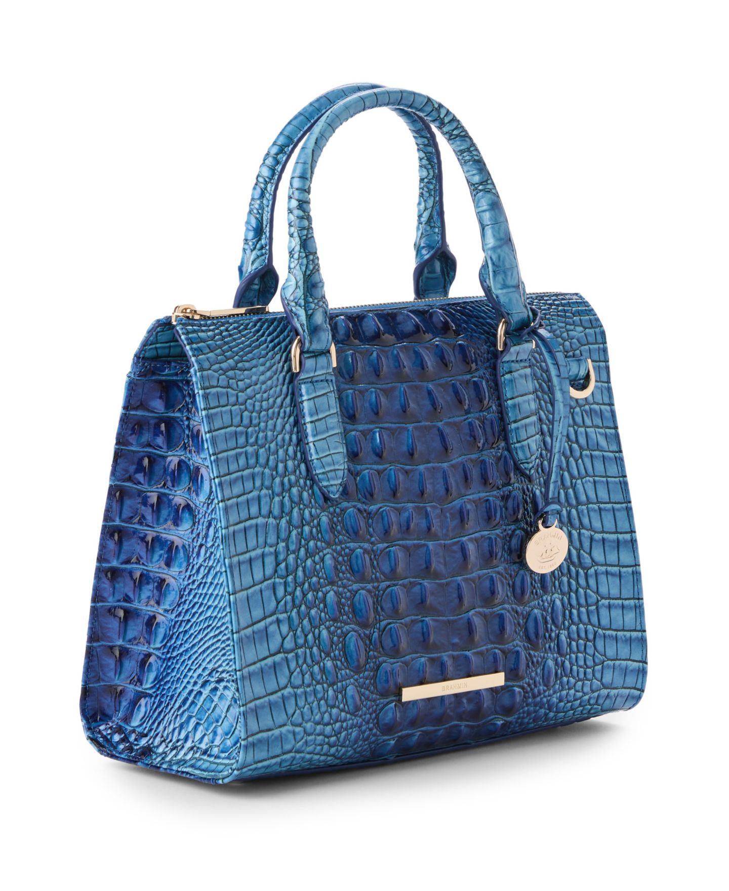 Женская сумка Brahmin Anywhere Convertible Small Satchel, цвет: Синий — фото 3
