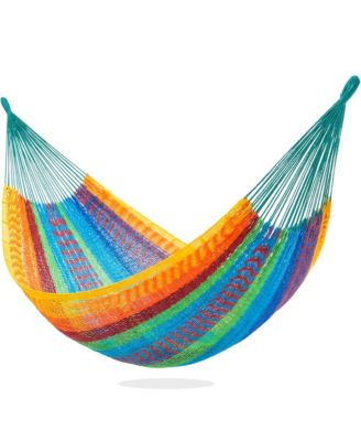 Handwoven Mayan Hammock Heavy Duty 600 Lbs Capacity With Hanging Kit And Carry Bag For Indoor Outdoor