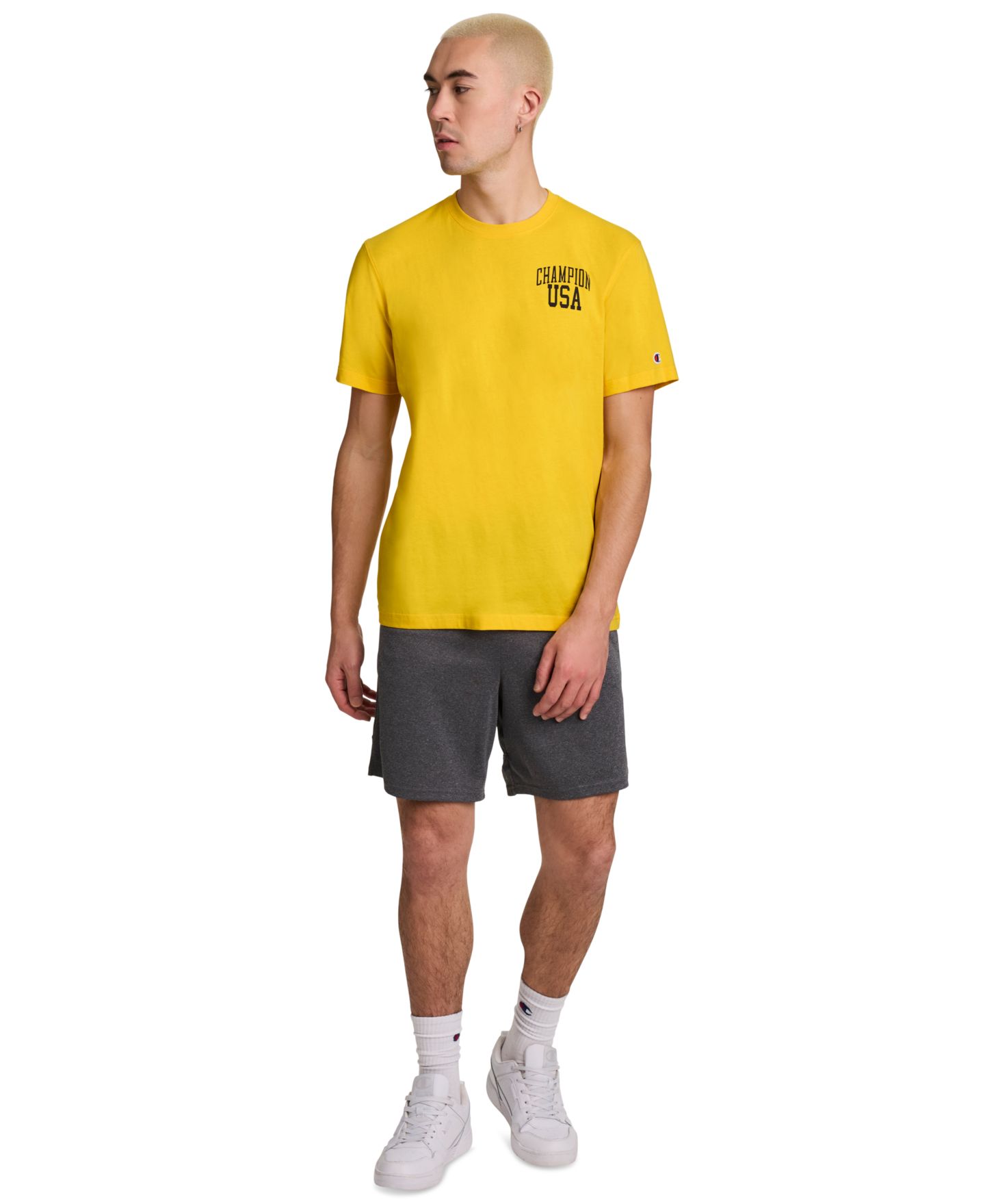 Мужская футболка Champion Regular-Fit USA, цвет: Золотой — фото 2