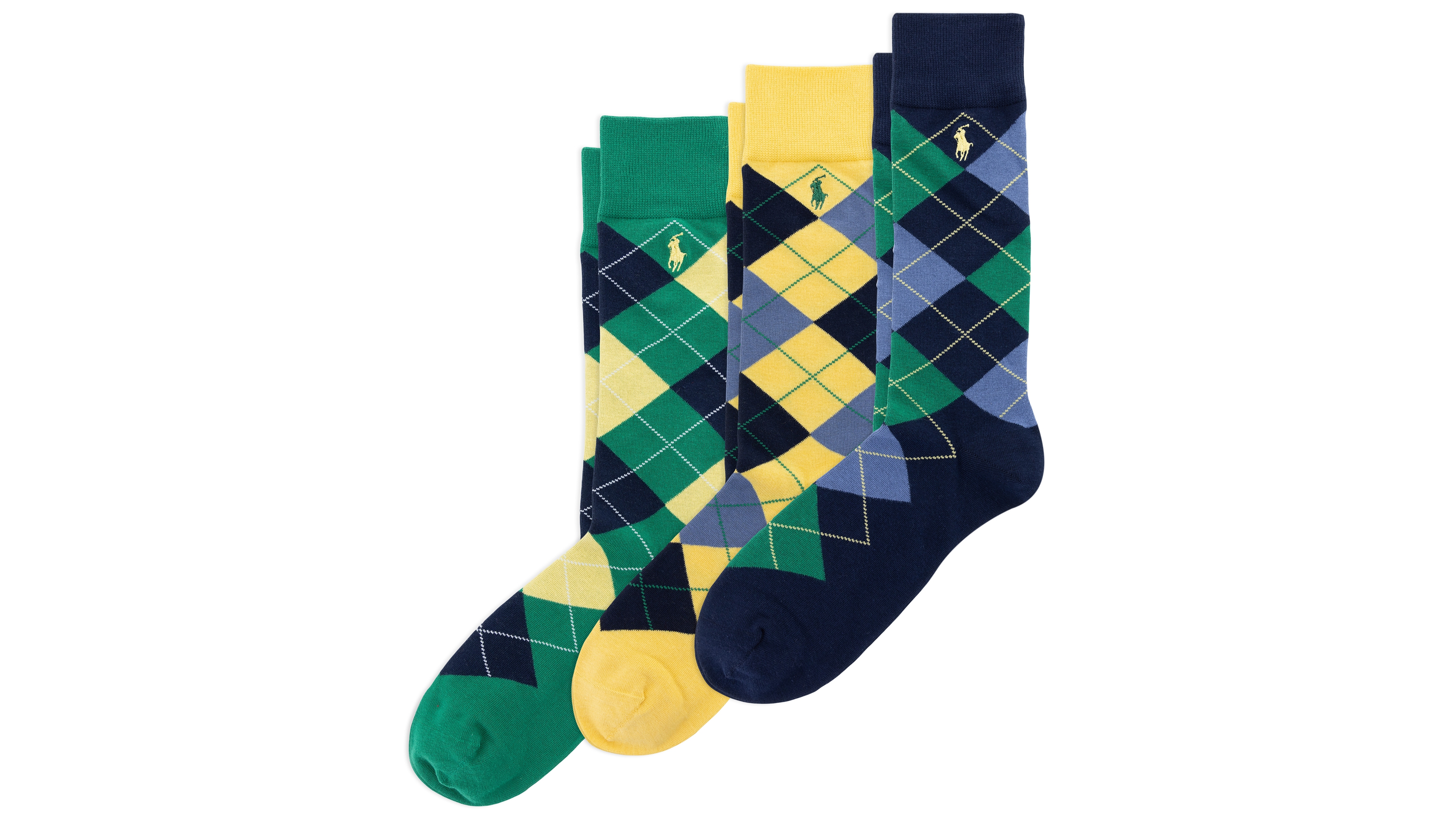 Polo Ralph Lauren Men's 3-Pack Argyle Dress Socks