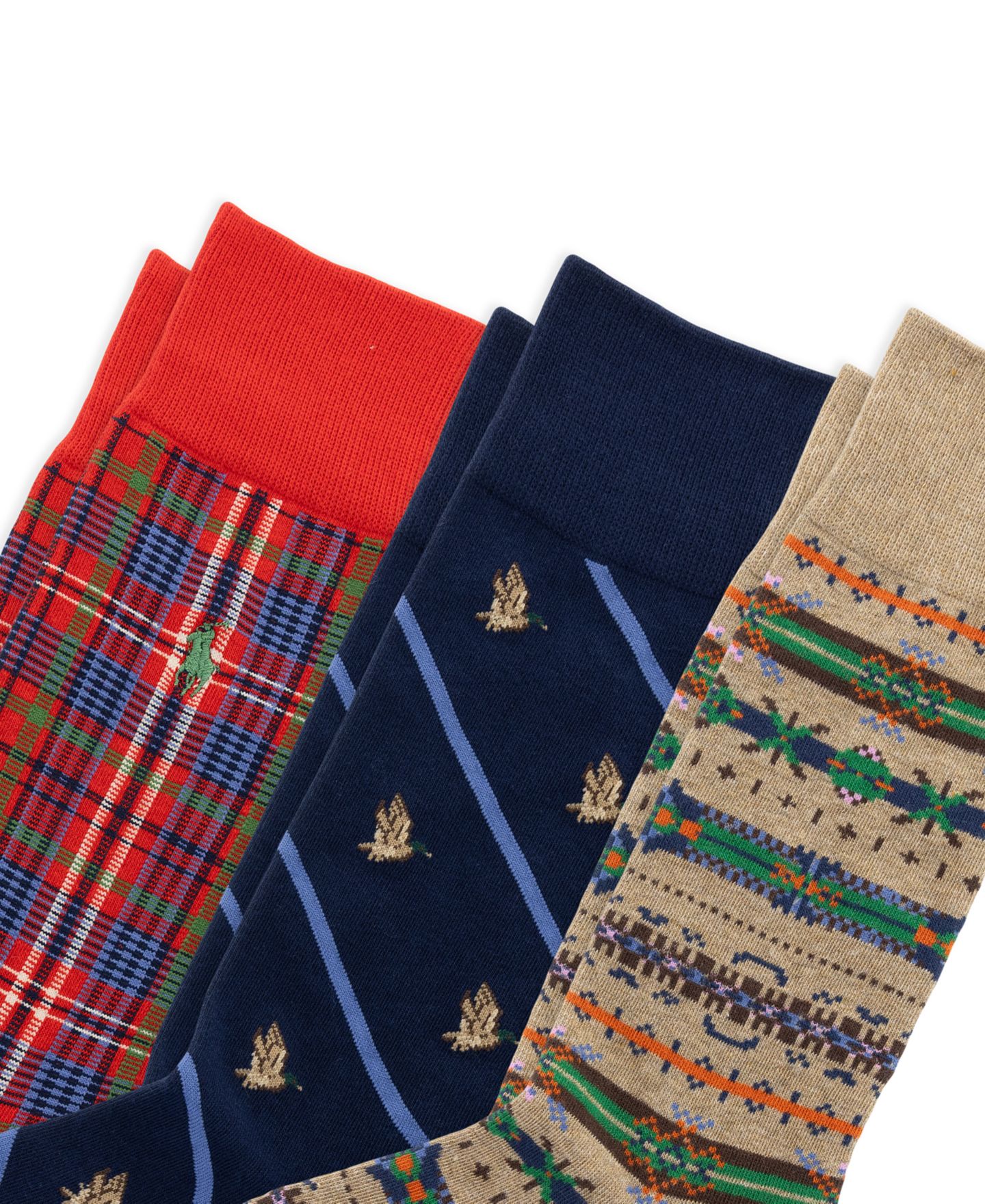 Носки Isle для мужчин, 3 шт. — Polo Ralph Lauren, цвет: Овсяный меланжевый — фото 2