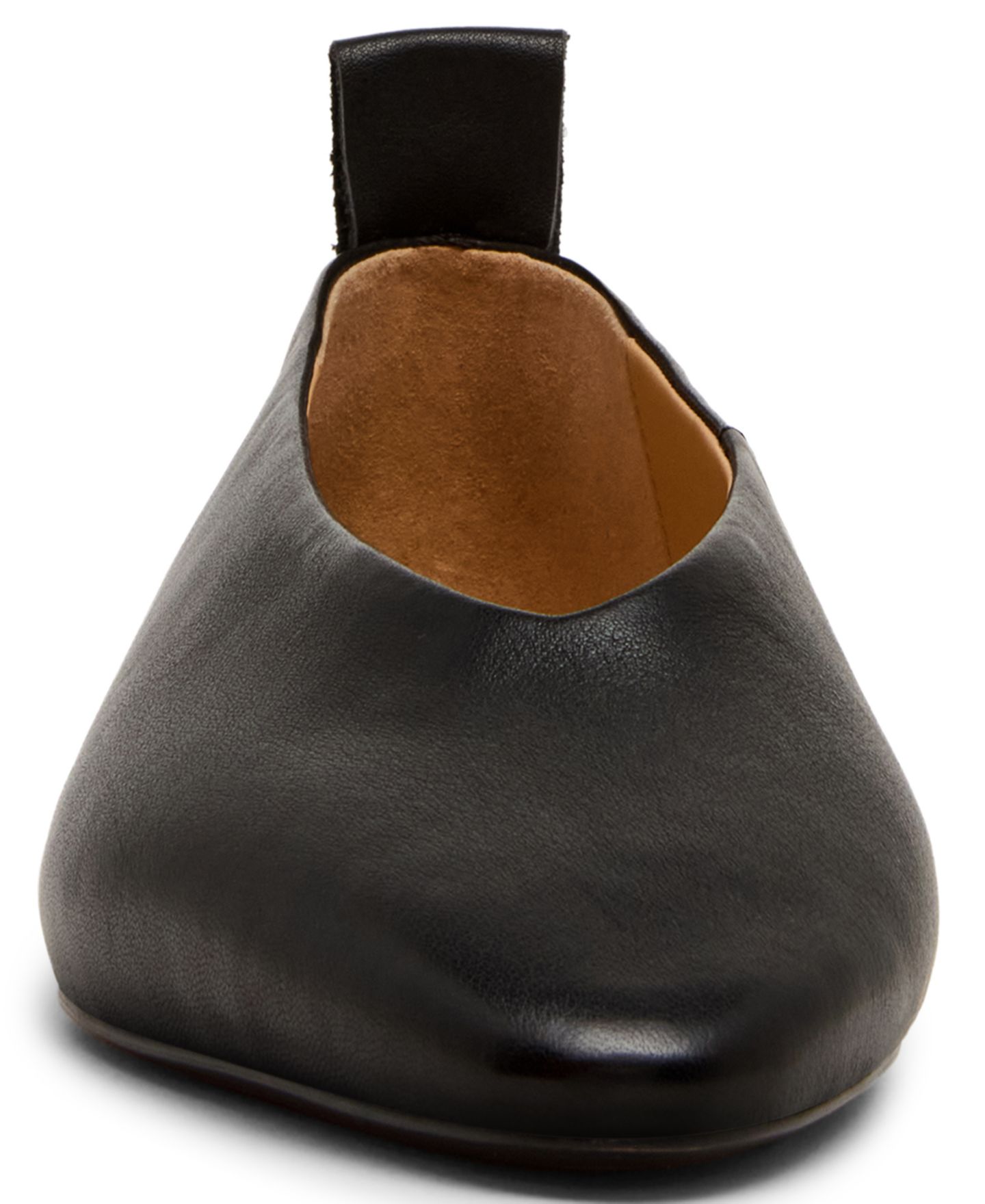 Женские балетки Steve Madden Swanky с высоким подъёмом и миндалевидным носком, цвет: Чёрный кожаный — фото 7