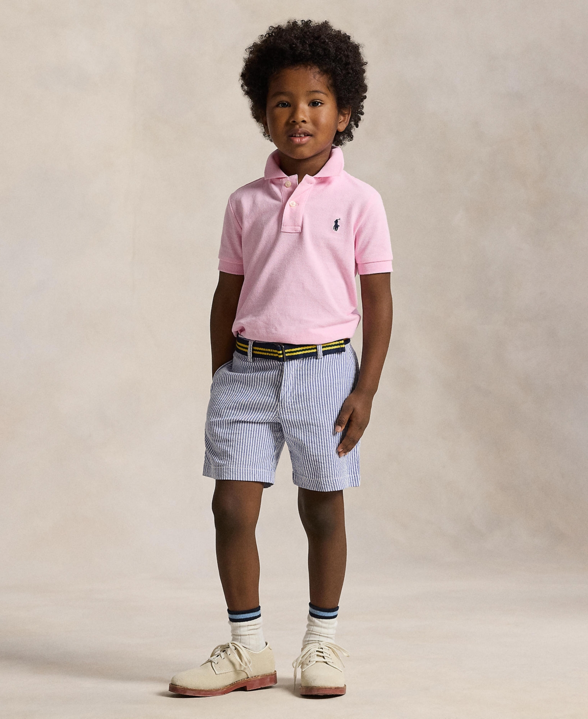 Polo Ralph Lauren Toddler and Little Boys Cotton Mesh Shirt