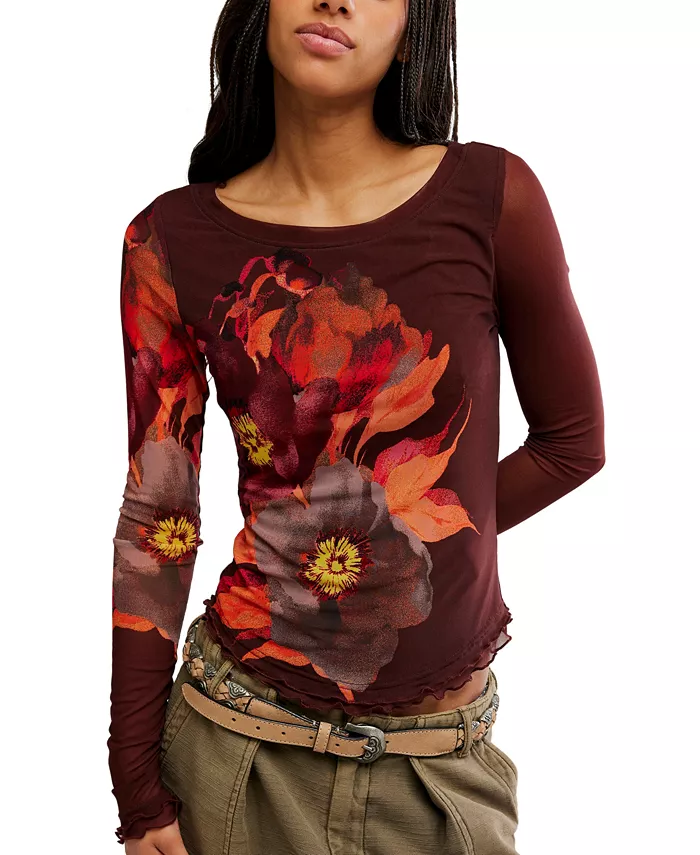 Women's Lilly Printed Long-Sleeve Top - thumbnail 5