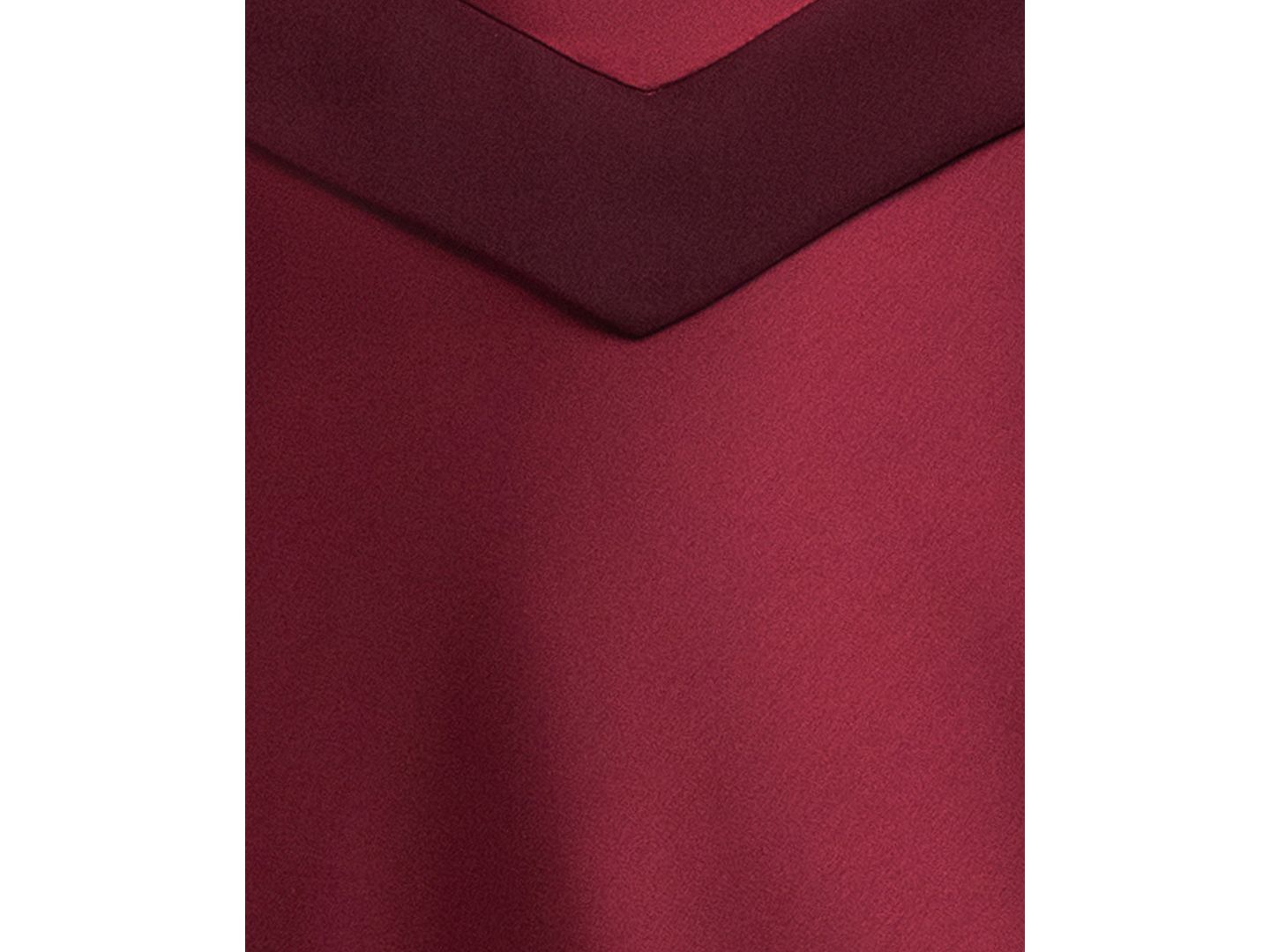 Женское платье XSCAPE Halter Satin Peplum Gown, цвет: Винный — фото 6