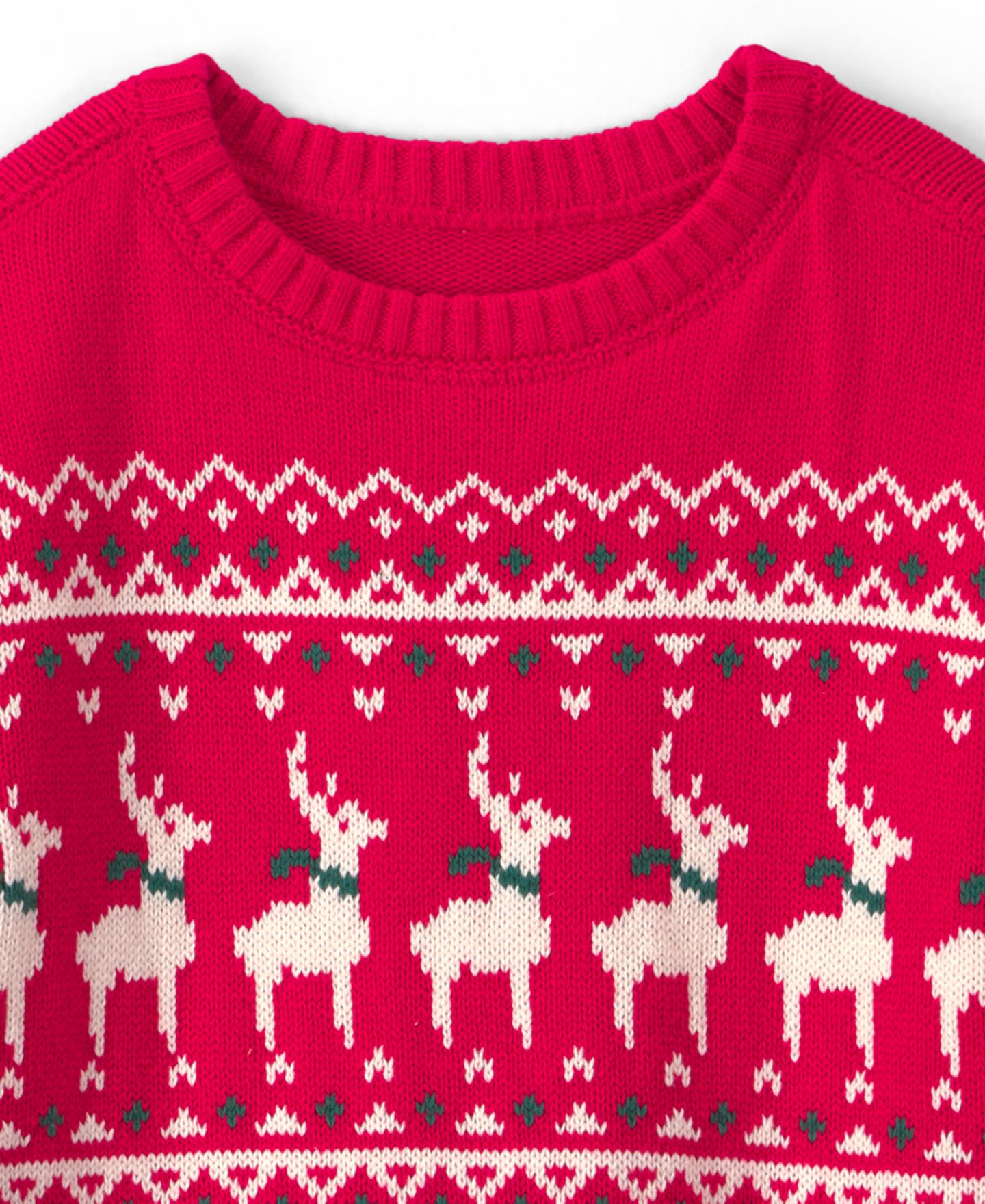 Детский хлопковый свитер Carter's Fair-Isle с круглым вырезом для мальчиков 2T-5T, цвет: Красный — фото 2