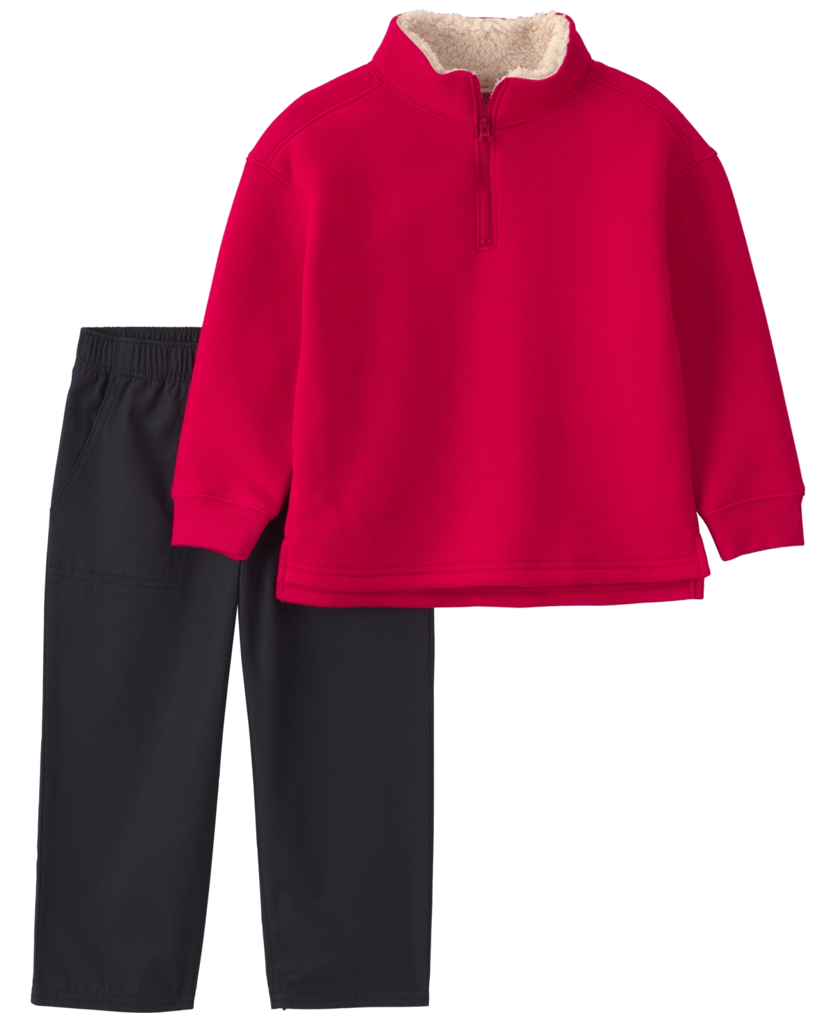 Carter's Toddler Boys' 2T-5T Quarter-Zip Fleece Pullover and Pant Set