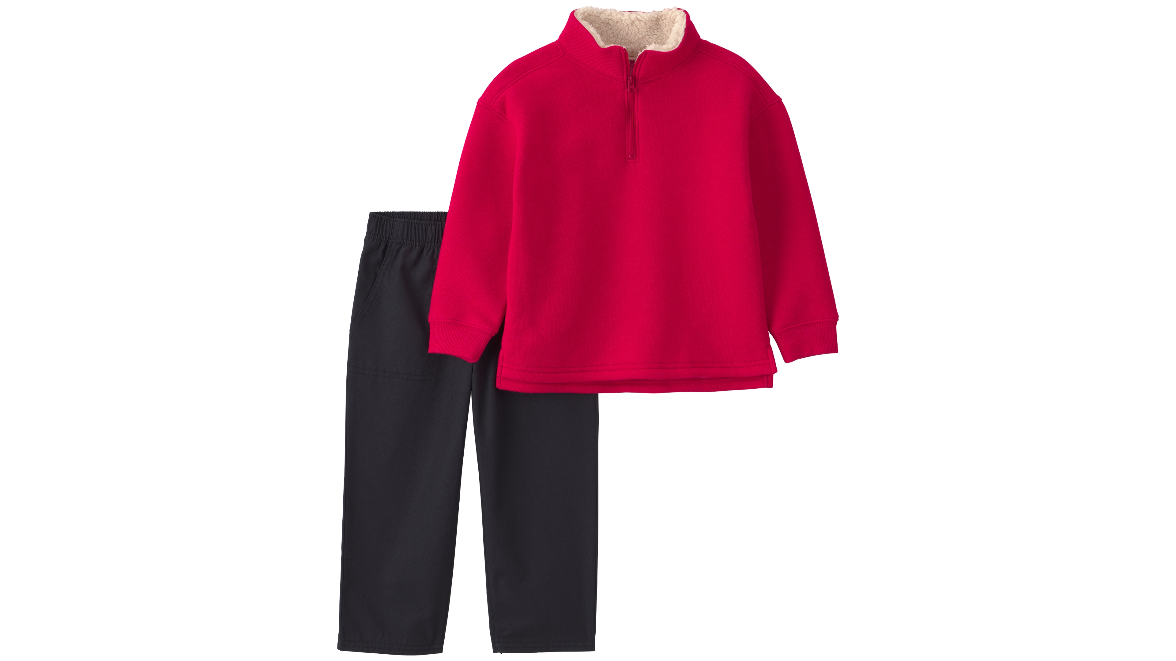 Carter's Toddler Boys' 2T-5T Quarter-Zip Fleece Pullover and Pant Set