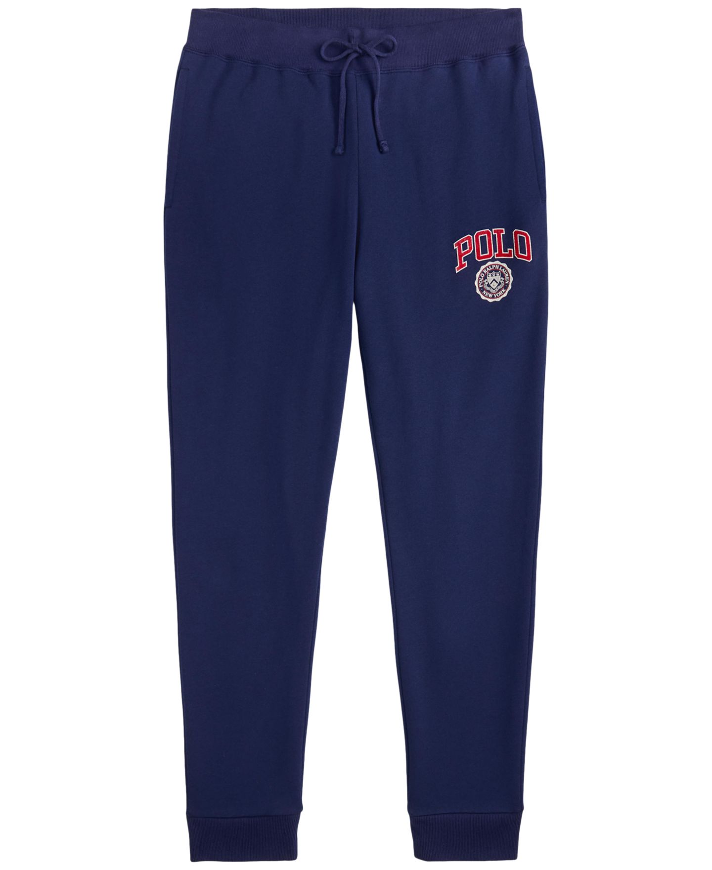 Мужские брюки Polo Ralph Lauren Regular-Fit Fleece Jogger Pant, цвет: Тёмно-синий — фото 5