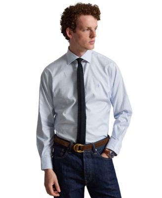 Men's Regent Checked Classic-Fit Spread-Collar Dress Shirt