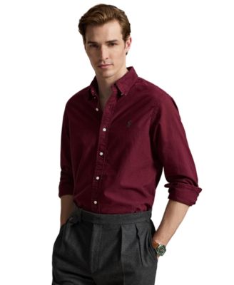 Men's Garment-Dyed Oxford Classic-Fit Shirt