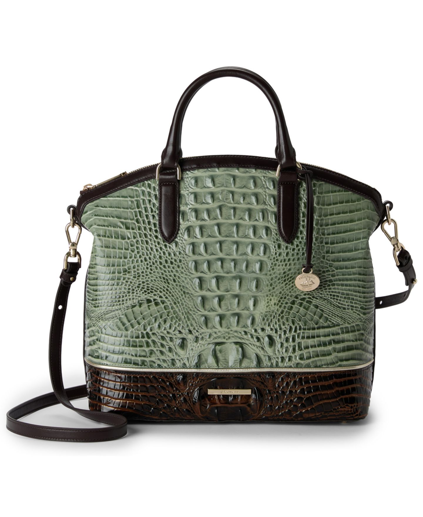 Женская сумка Brahmin Duxbury Large Satchel, цвет: Softgrass — фото 5