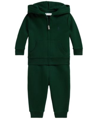 Baby Boys' Hooded Long-Sleeve Full-Zip Hoodie and Pants, 2-Piece Set