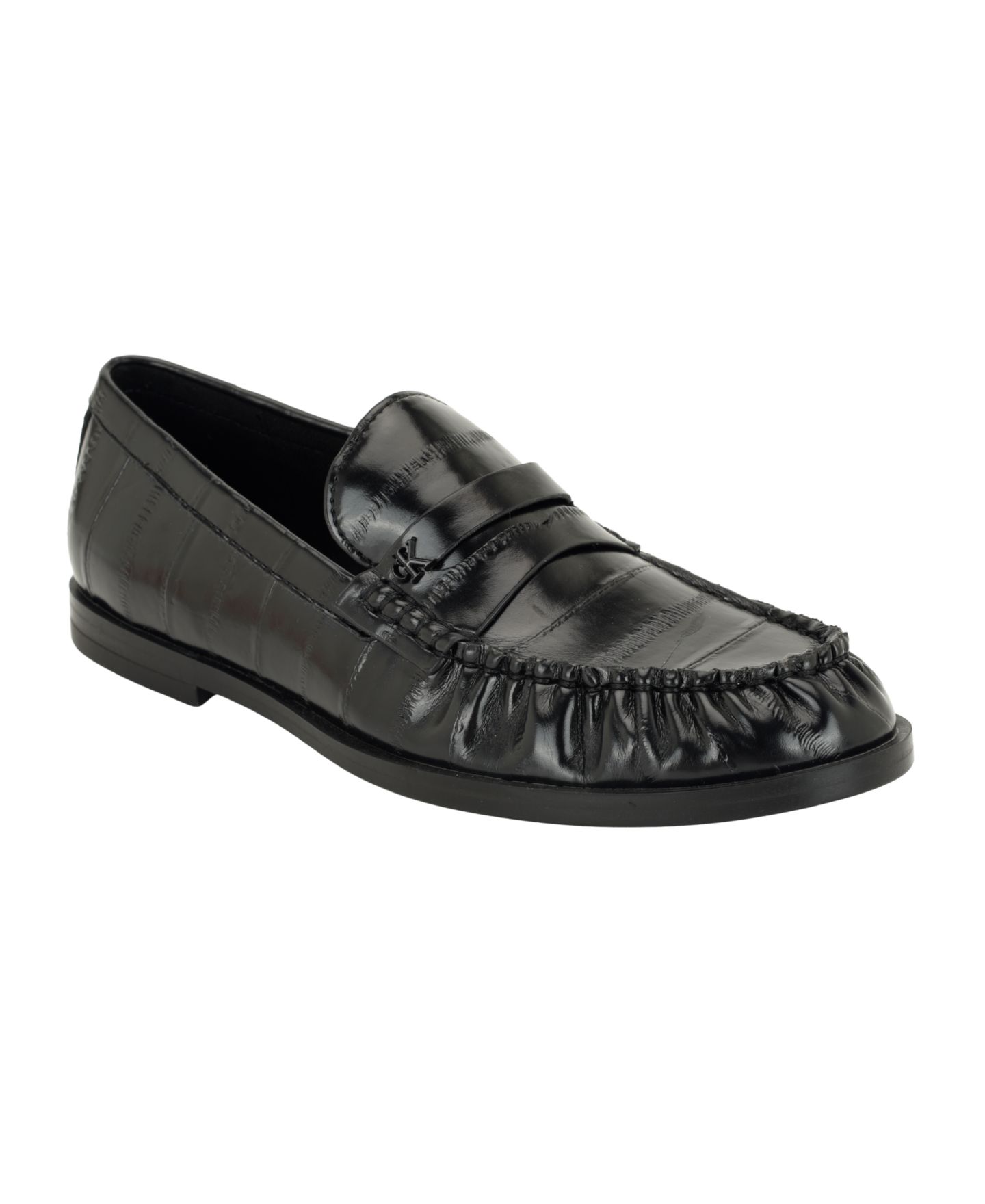 Женские туфли Calvin Klein Maybell Moc Toe Penny Loafer, цвет: Чёрный — фото 1