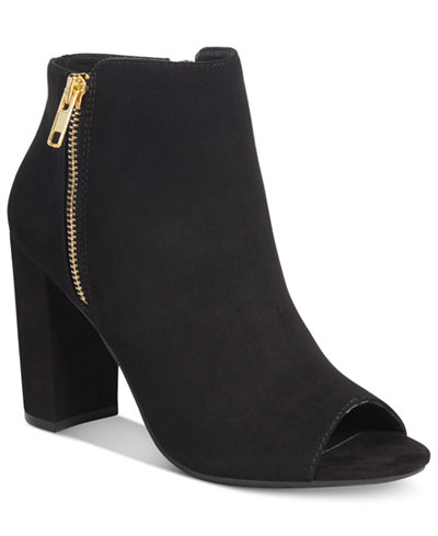 Material Girl Carena Peep-Toe Booties, Only at Macy's