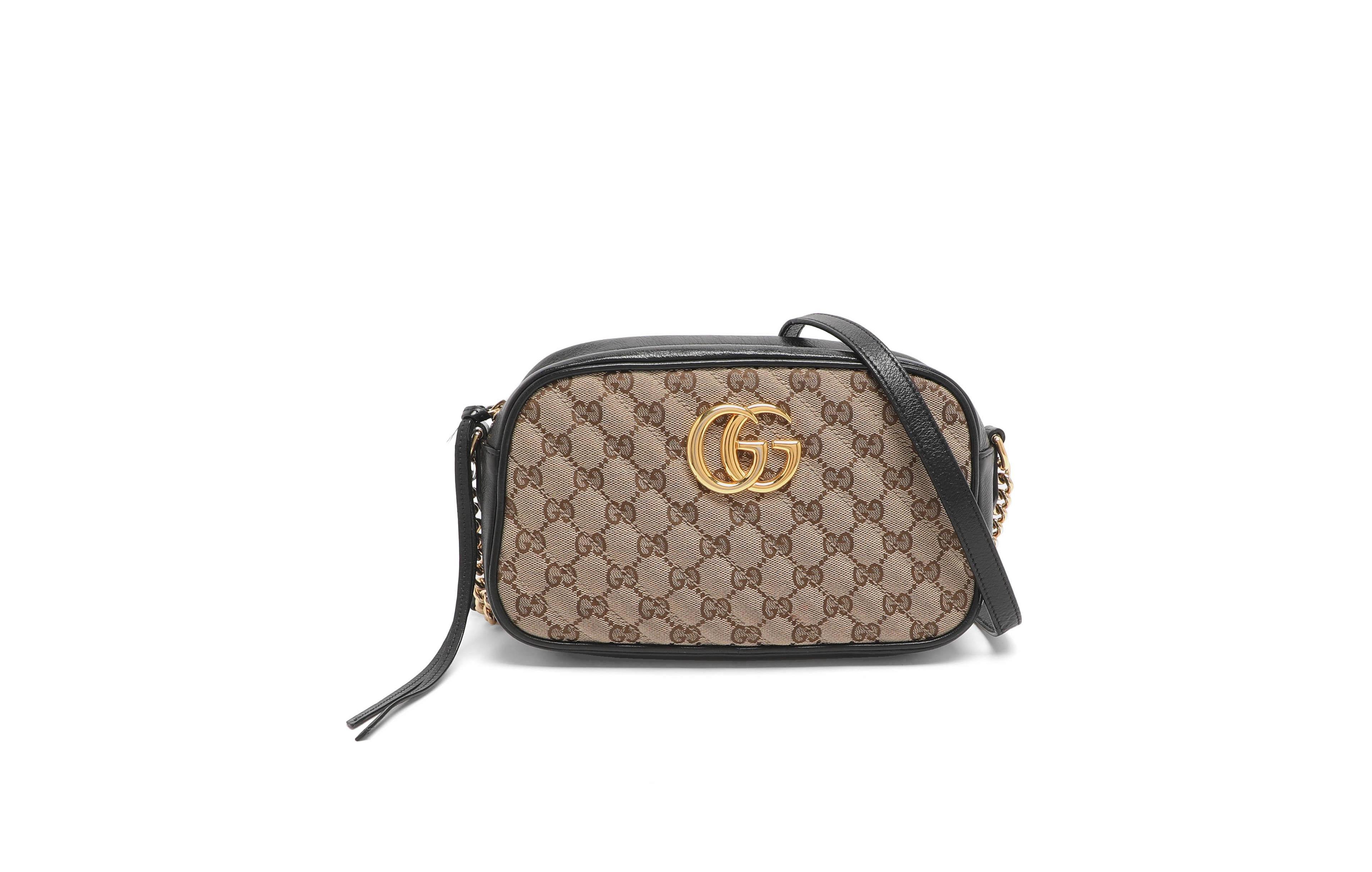 Pre-Owned Gucci Women's Gg Marmont Canvas Camera Bag