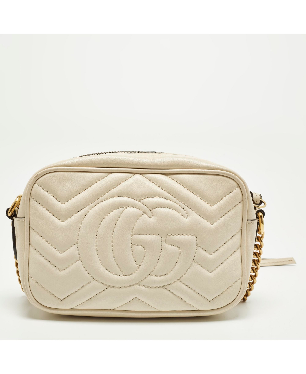 Pre-Owned Gucci Women's Gg Marmont Mini Matelasse Leather Camera Bag