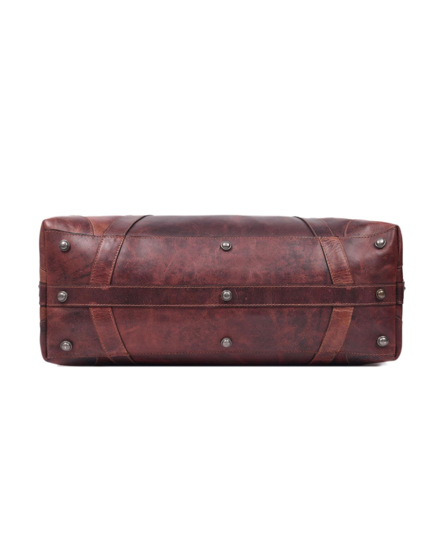 Кожаная дорожная сумка Aaron Leather Goods из цельной кожи, унисекс — фото 12