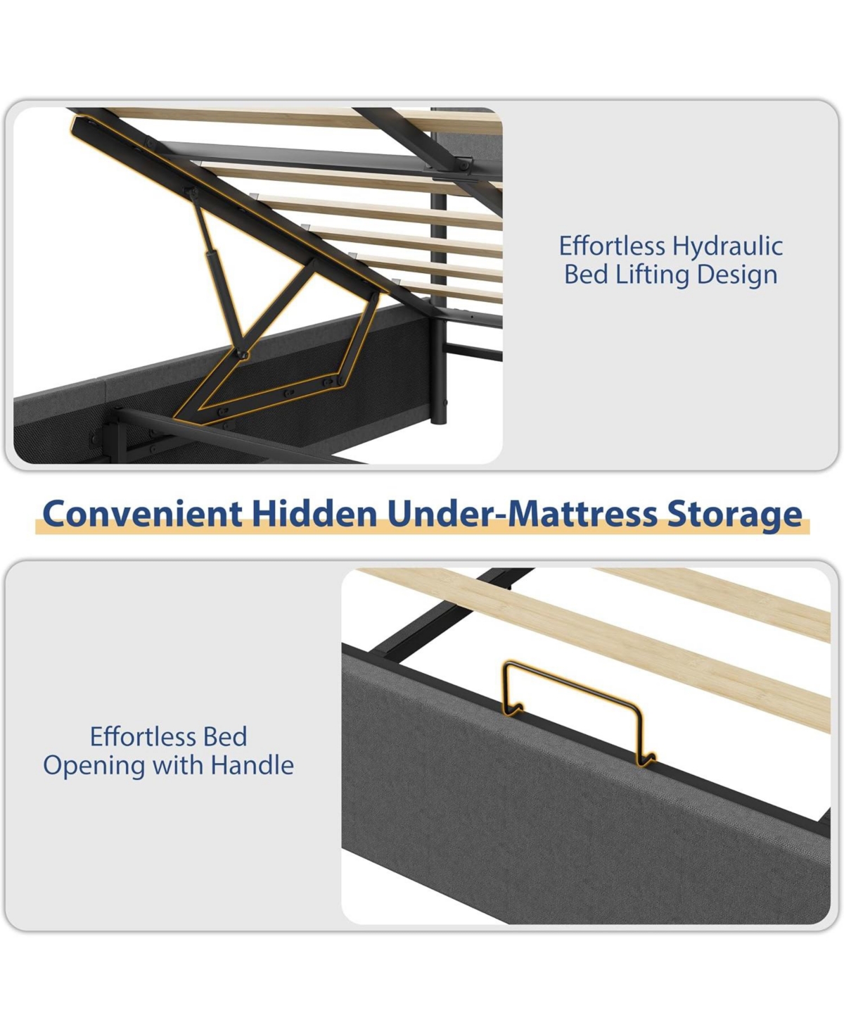 gaomon King Lift Up Storage Bed