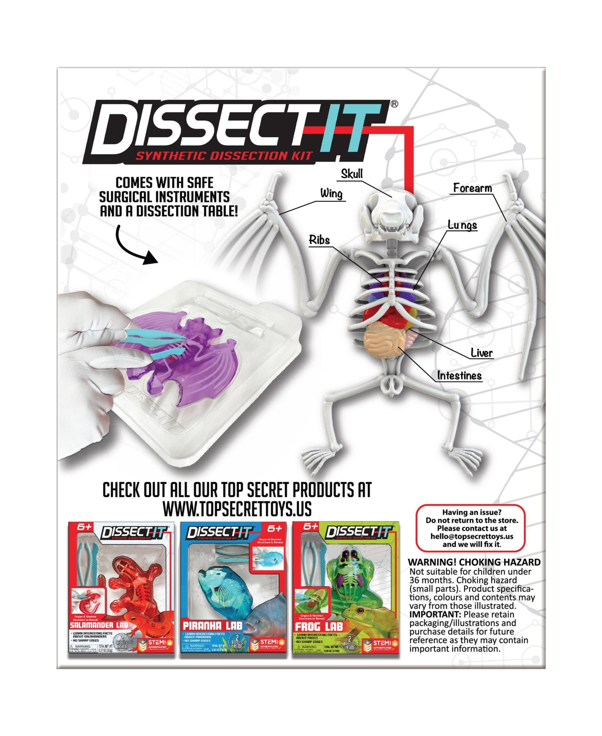 Dissect-It Bat Lab Realistic Dissection Kit, Ages 6+