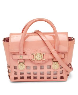 Women's Medusa Medallion Patent Leather and PVC Tote