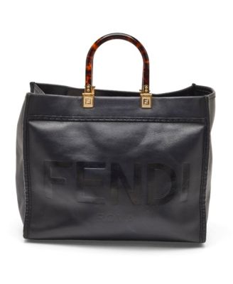 Women's Sunshine Medium Leather Tote with Tortoiseshell Handles