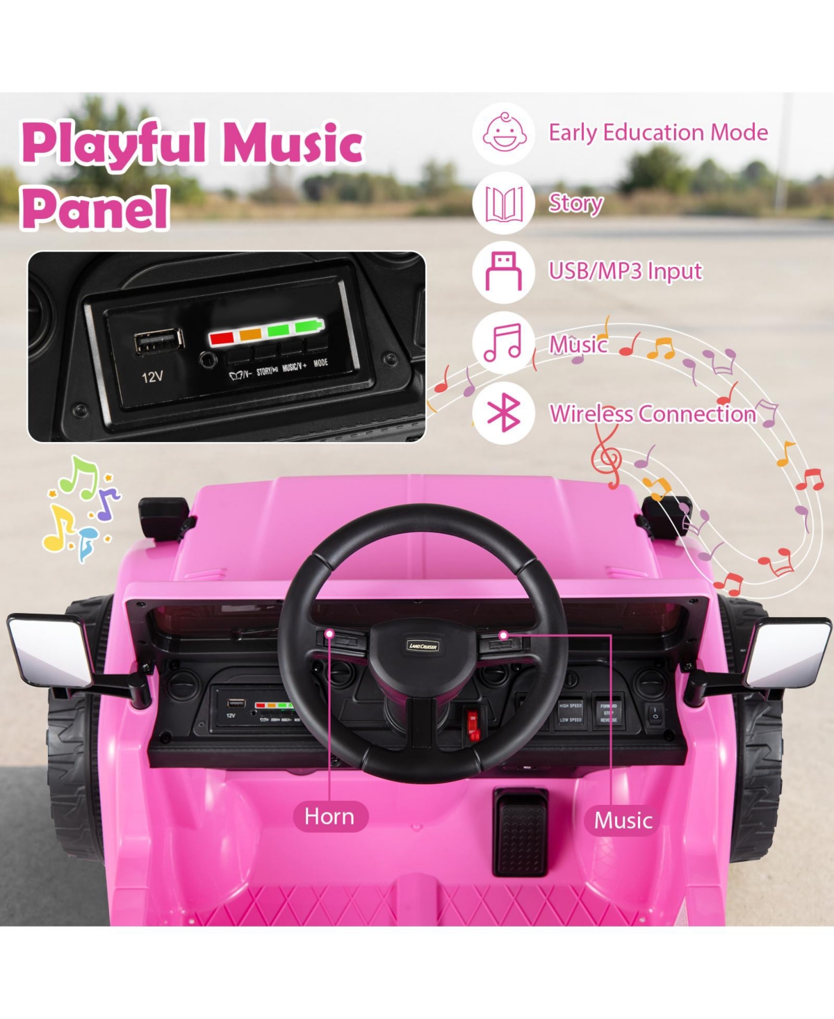 Gymax Licensed Toyota Ride-On Truck with Parent Remote Control, Electric Dump Bed & Spring Suspension, 66 lb Capacity, Ages 3-8