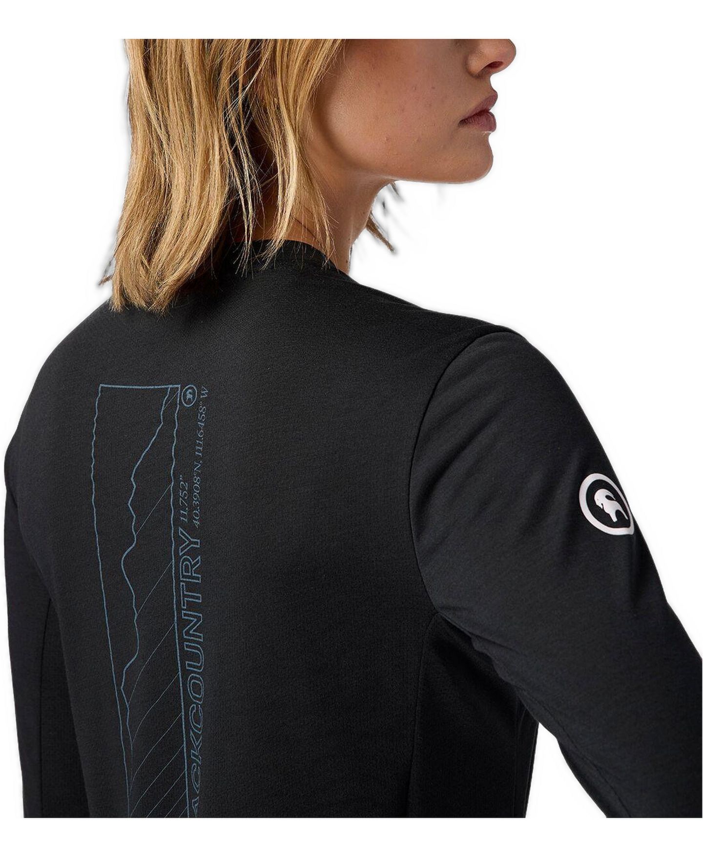 Женская футболка Backcountry BGA Slickrock Drirelease Long-Sleeve Tech T-Shirt Mountain Bike Jerseys Long Sleeve, цвет: Чёрный — фото 3