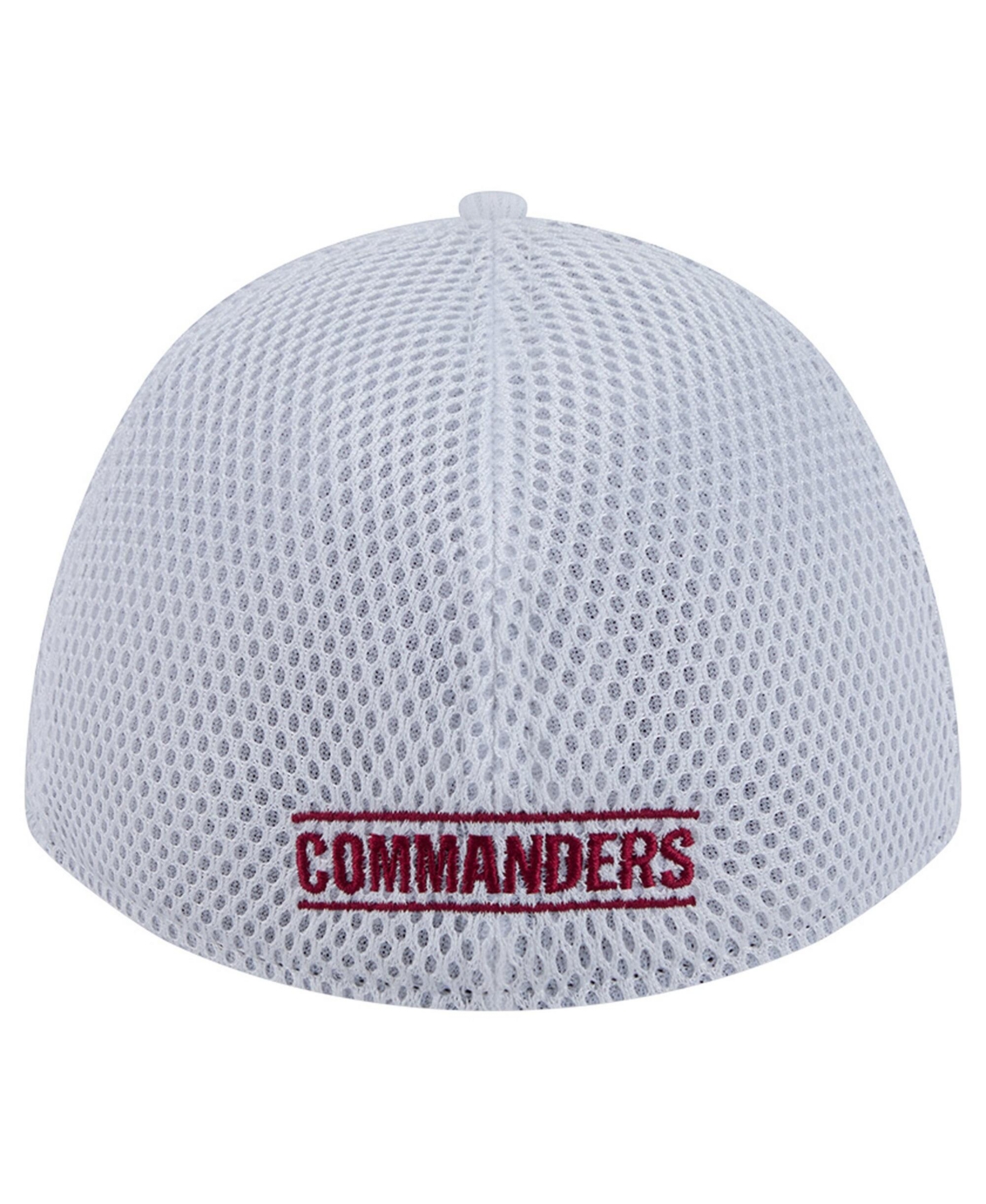 New Era Men's White/Burgundy Washington Commanders Dash 39THIRTY Flex Hat