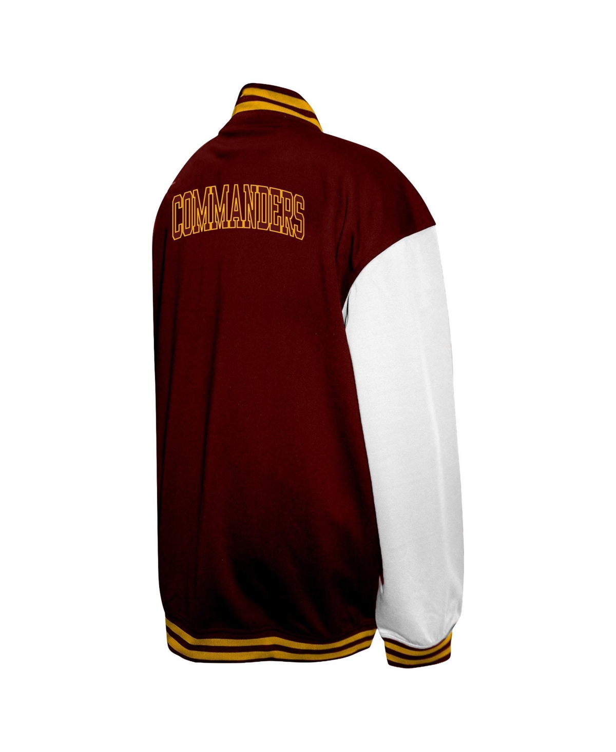 Profile Men's Burgundy Washington Commanders Big Tall Full-Snap Varsity Jacket