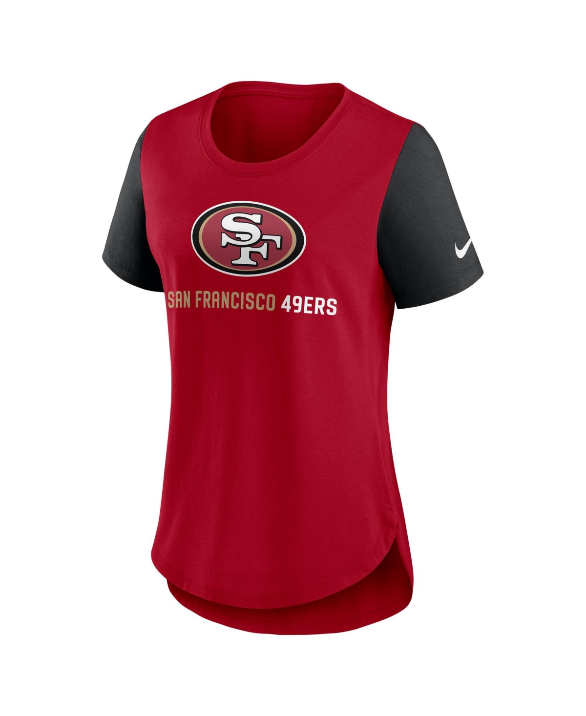 Nike Women's San Francisco 49ers Tri-Blend Crewneck T-Shirt