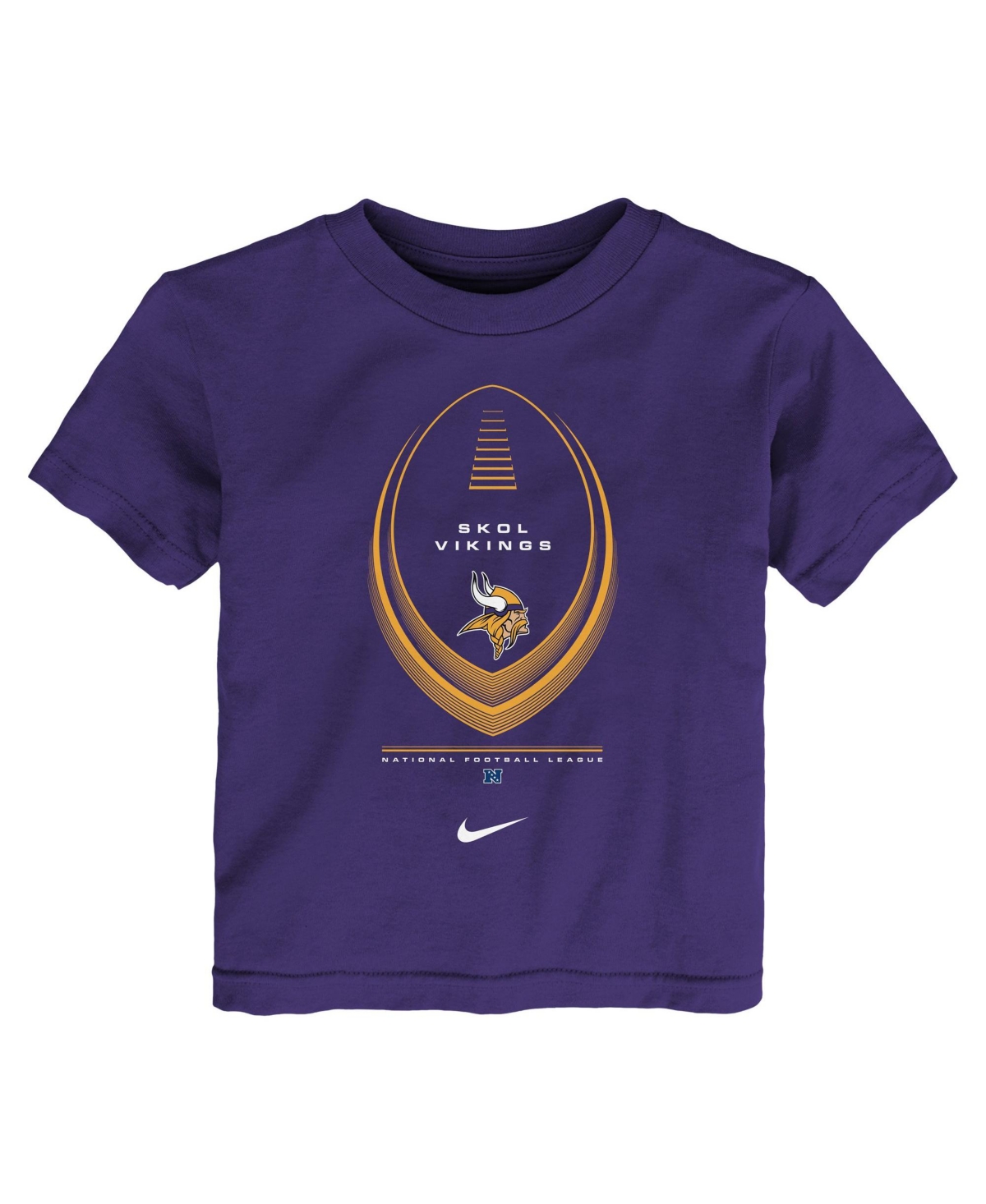 Nike Boys' and Girls' 2T-5T Minnesota Vikings Legend Icon Crewneck T-Shirt - Purple