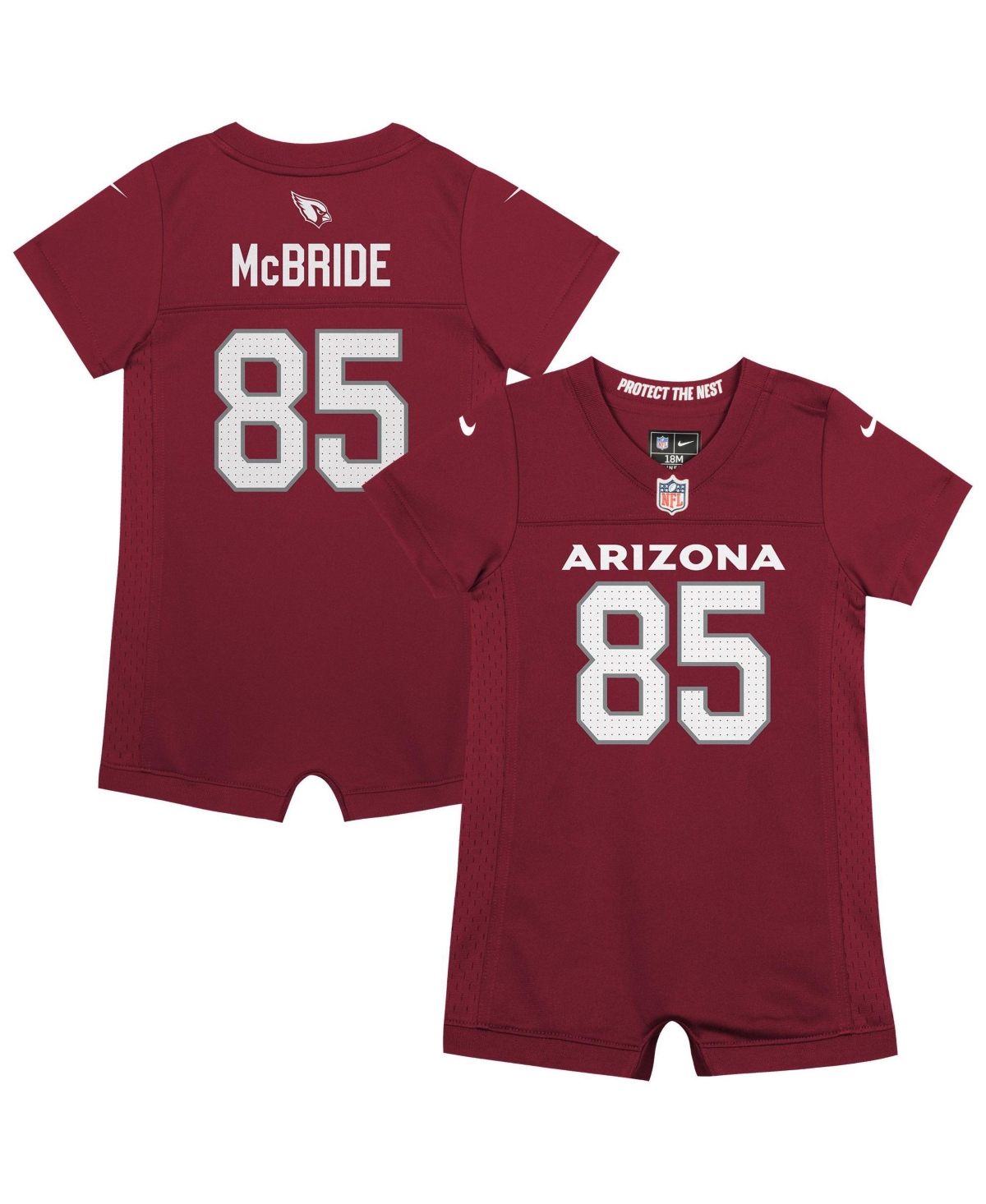 Nike Baby Boys' and Girls' Arizona Cardinals Trey McBride Short-Sleeve Romper Jersey - Cardinal