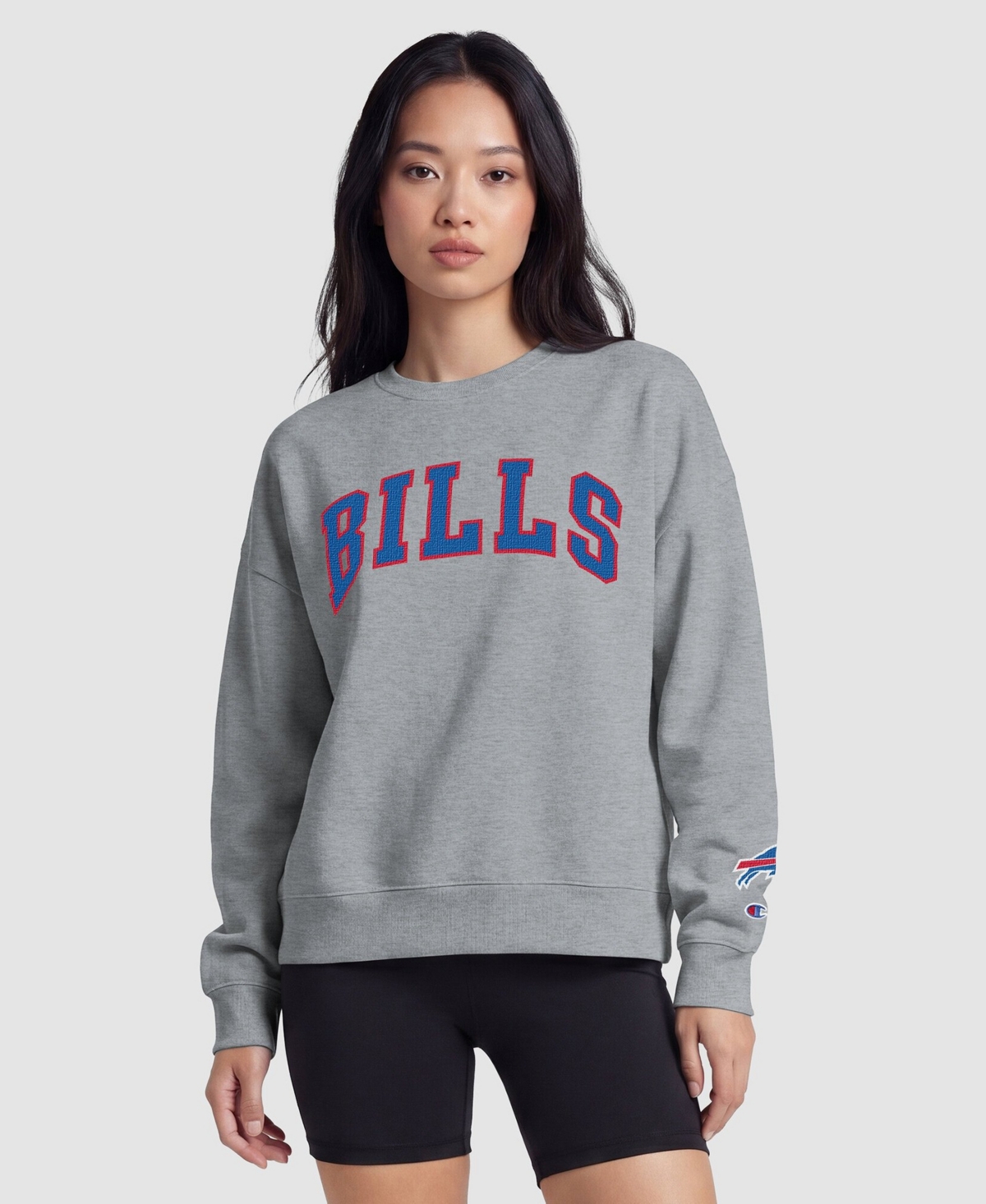Champion Women's Buffalo Bills Fleece-Lined Crewneck Sweatshirt