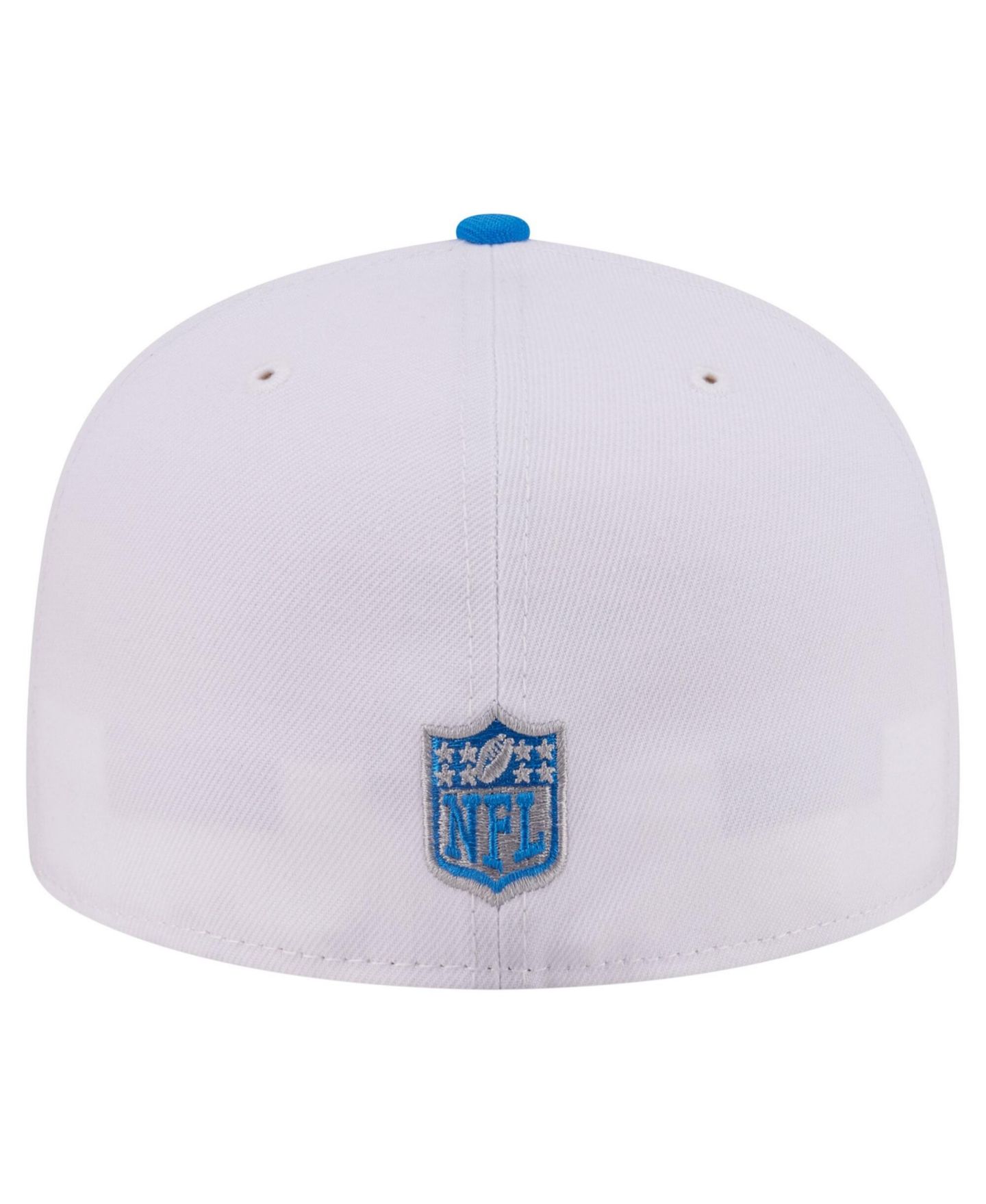 Мужская кепка New Era White/Blue Detroit Lions Retro Swoop 59FIFTY Fitted Hat — фото 6