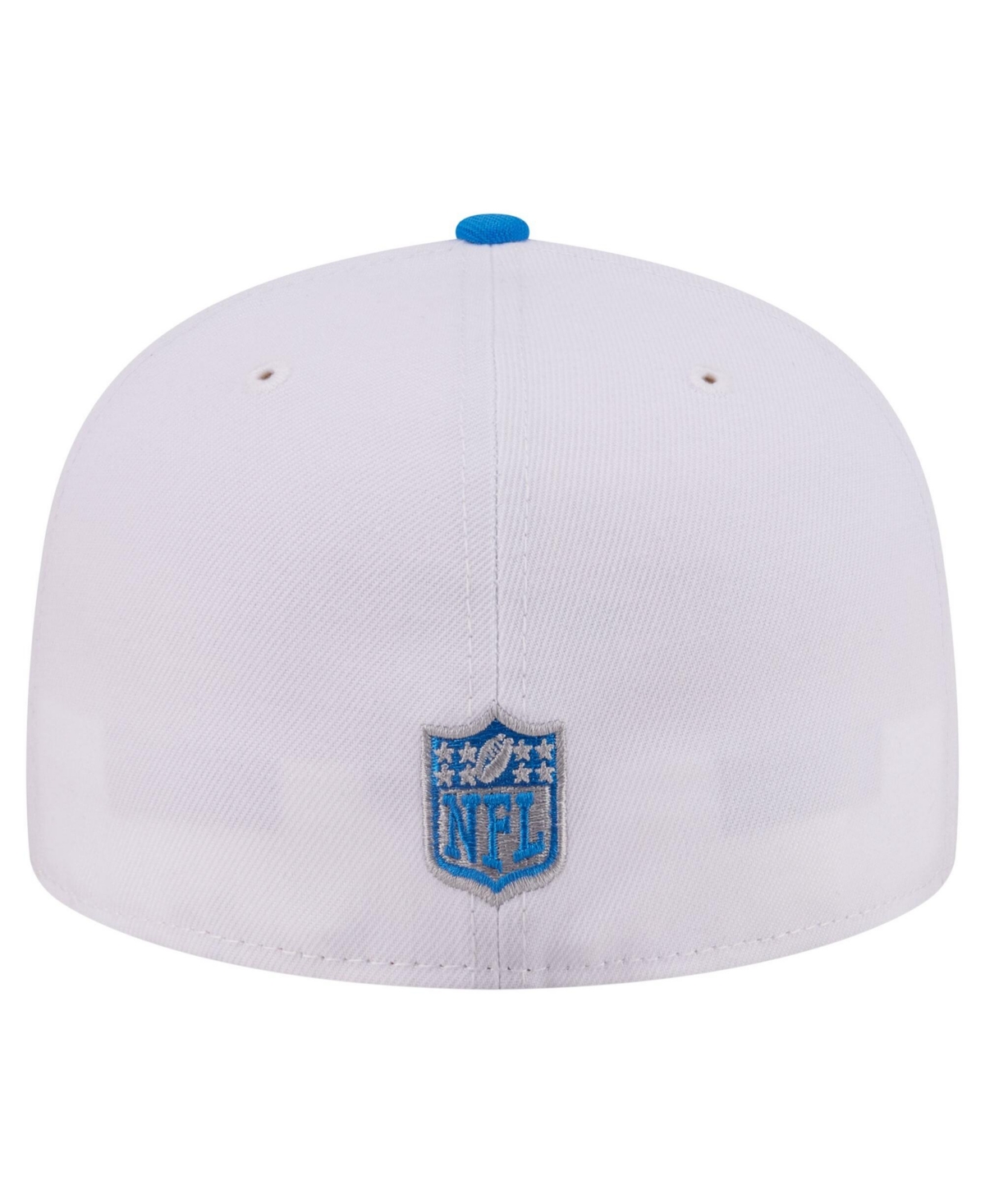 New Era Men's White/Blue Detroit Lions Retro Swoop 59FIFTY Fitted Hat