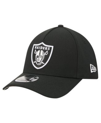 Men's Black Las Vegas Raiders 39THIRTY M-Crown A-Frame Stretch Hat