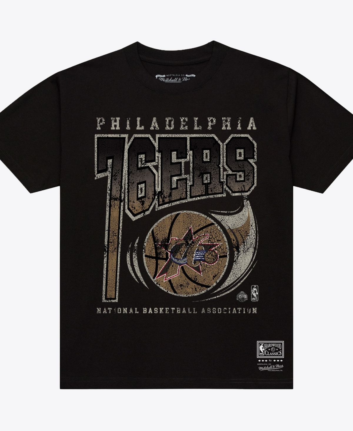 Mitchell & Ness Men's Black Philadelphia 76ers Ball Out T-Shirt - Black